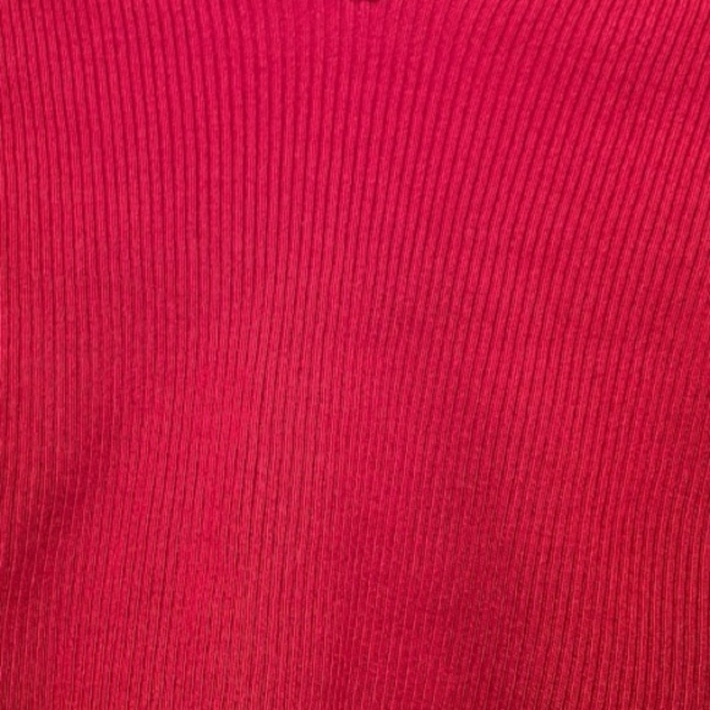Forever21 Ribbed Cropped Red Sweater Size Large - Picture 5 of 5